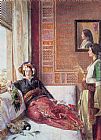 Constantinople Canvas Paintings - Harem Life in Constantinople